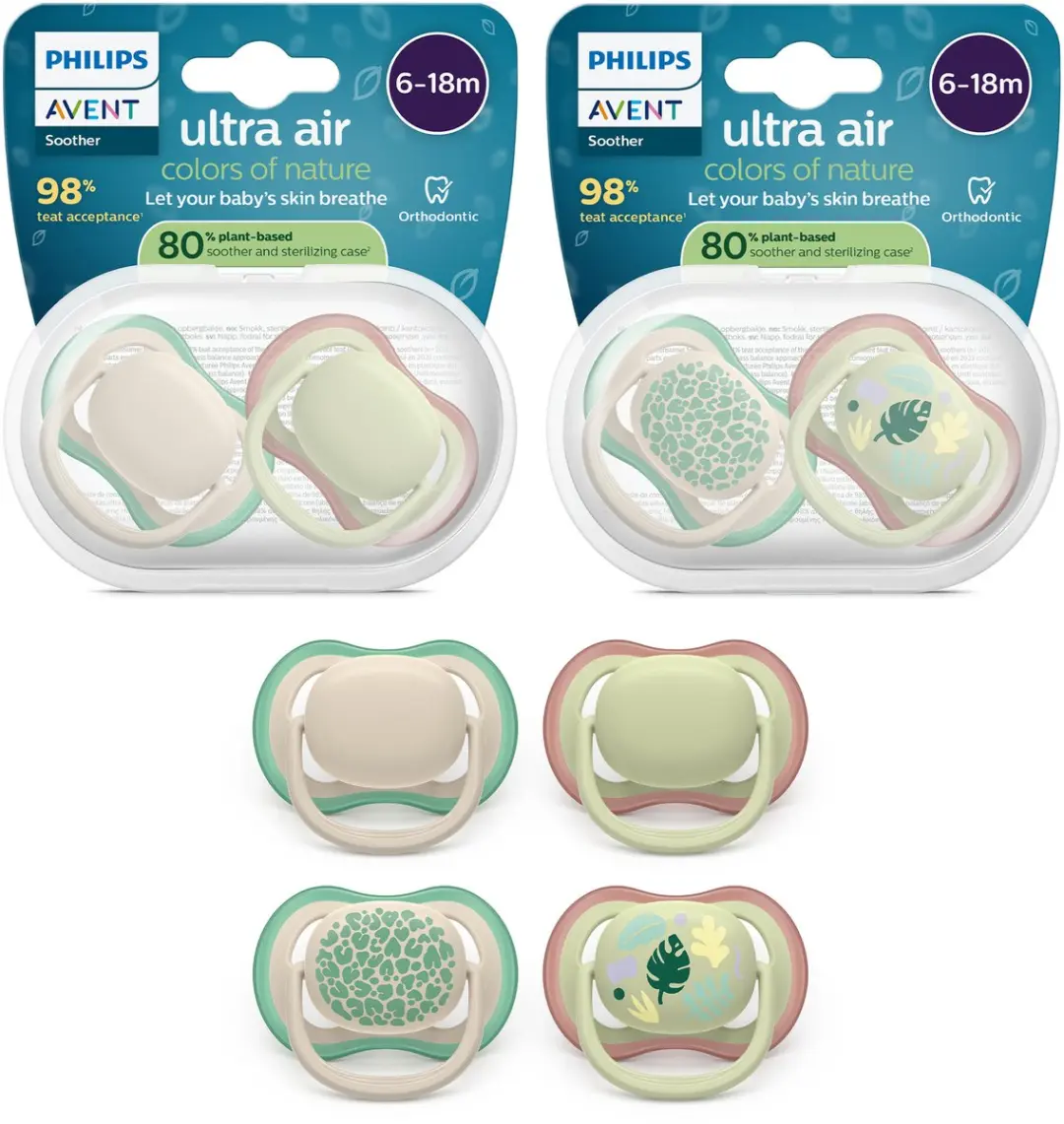 Philips Avent Ultra Air Fopspeen 6-18mnd - 4 Stuks - Neutral