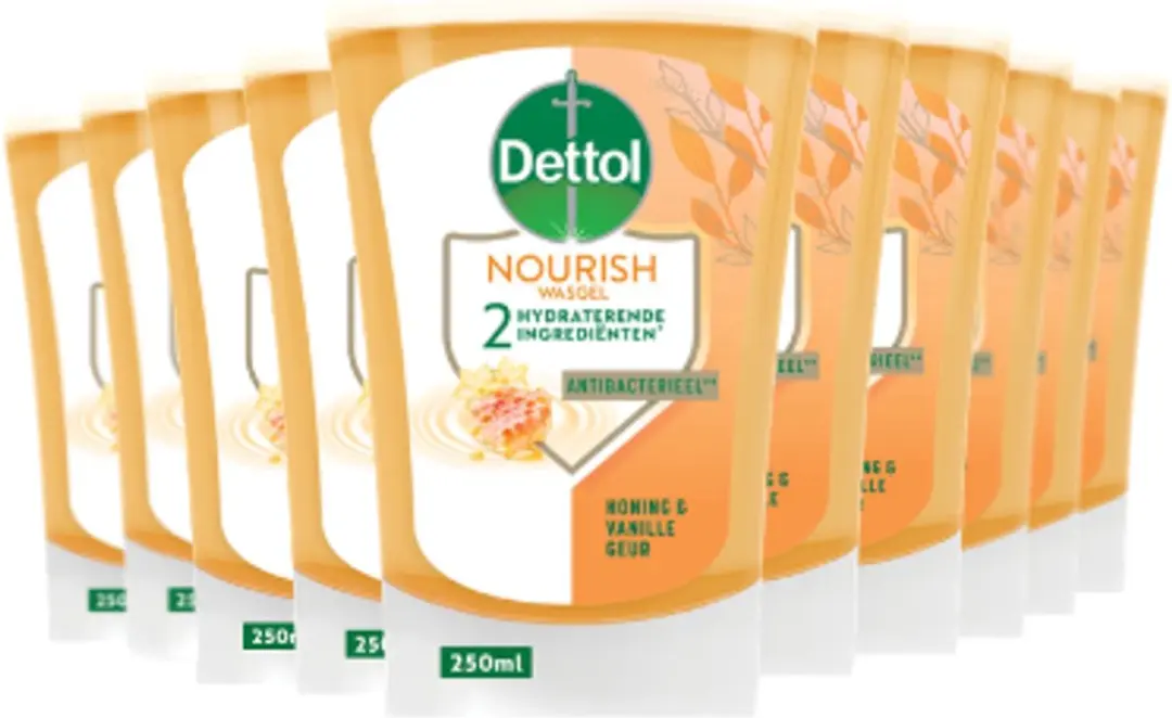 Dettol No-Touch Handzeep Navulling Extra Care Honey & Sheabutter 250ml