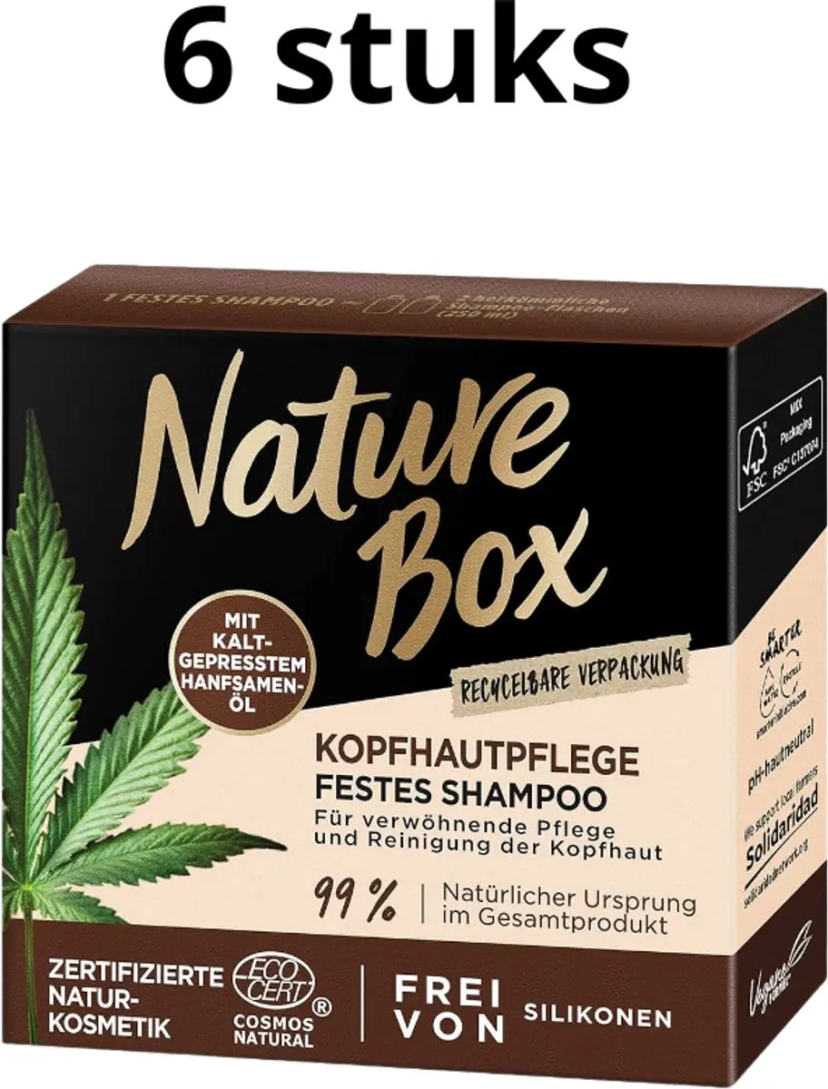 Nature Box Hennepzaad Shampoo Bar