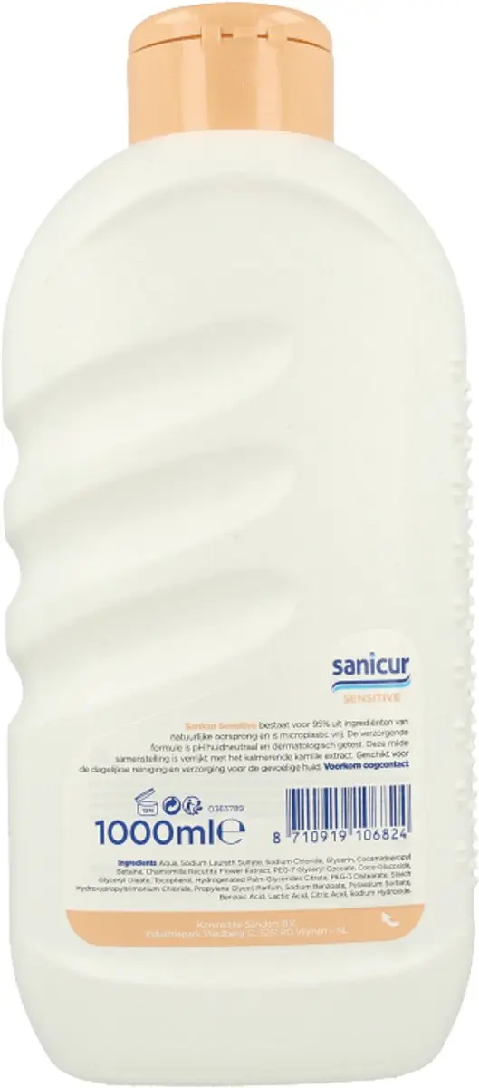Sanicur Bad en Douchegel Sensitive 1000ml