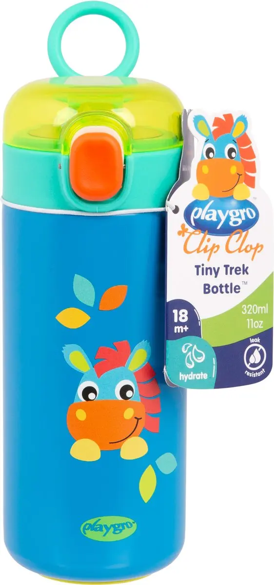 Playgro Clip Clop Tiny Trek Fles - 320ml - Multi Kleur