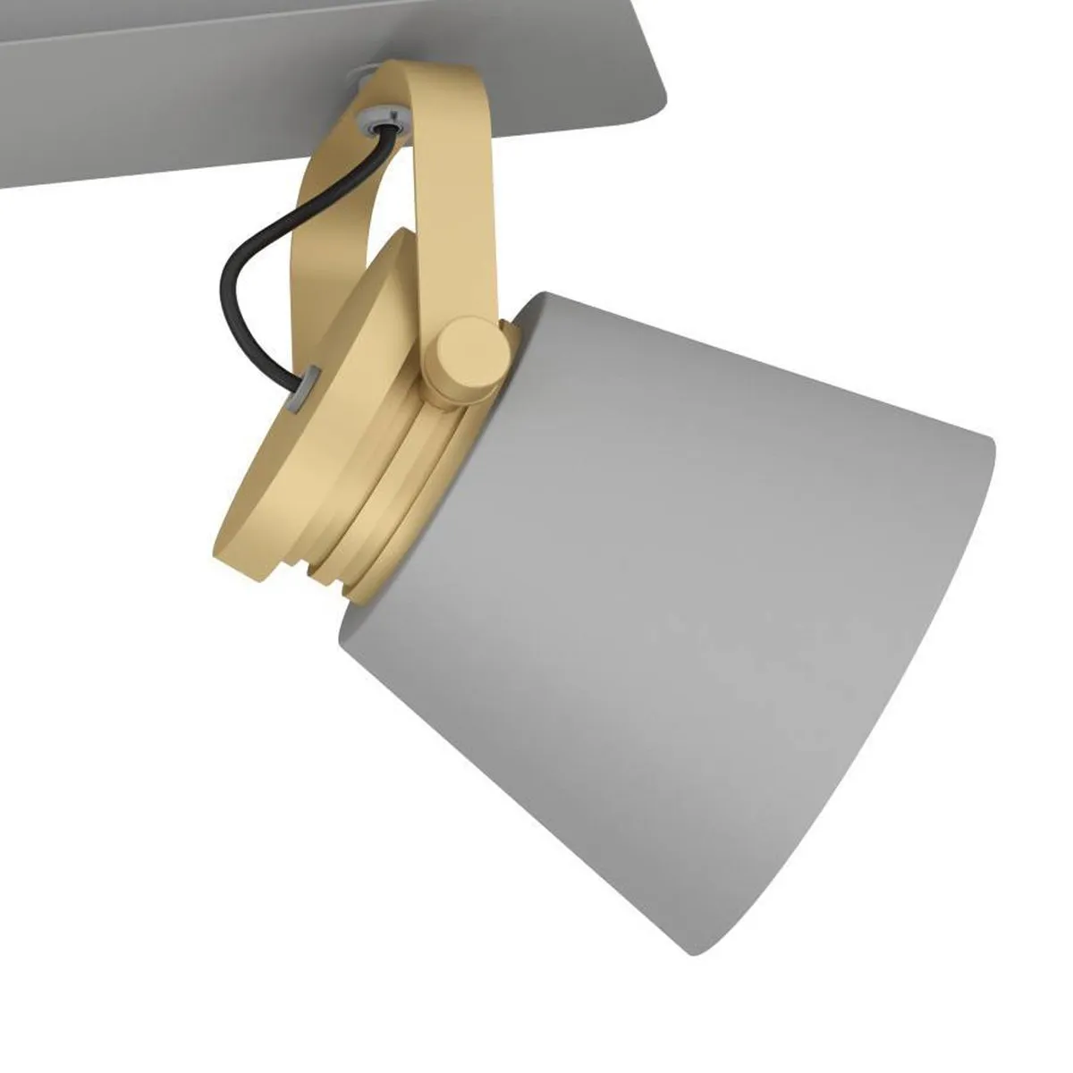Eglo Twicken Spot E27 - 3 Lichtpunten 59cm - Grijs/Goud