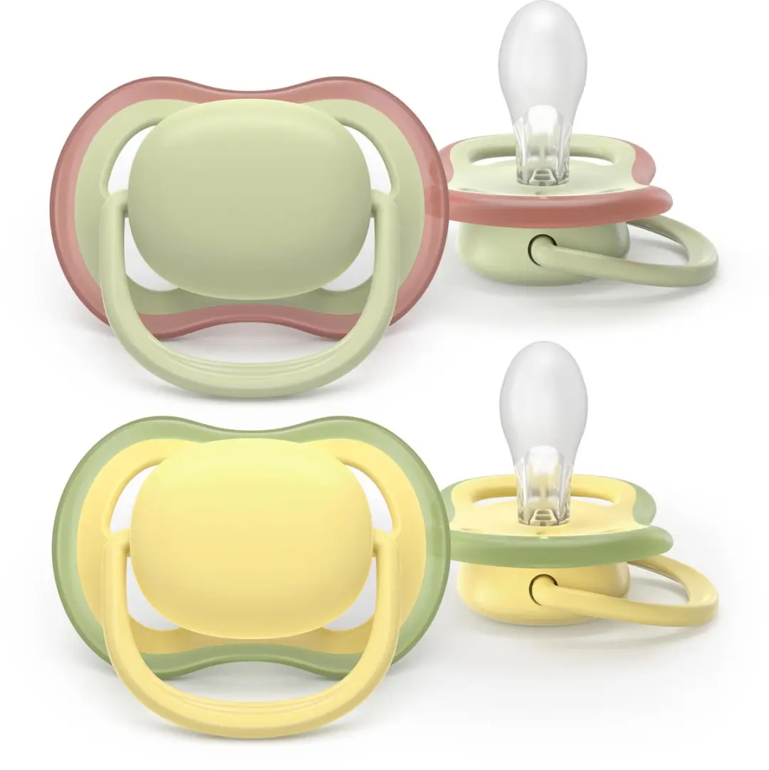 Philips Avent Ultra Air Fopspeen SCF349/50 - 2 Stuks - Geel & Groen