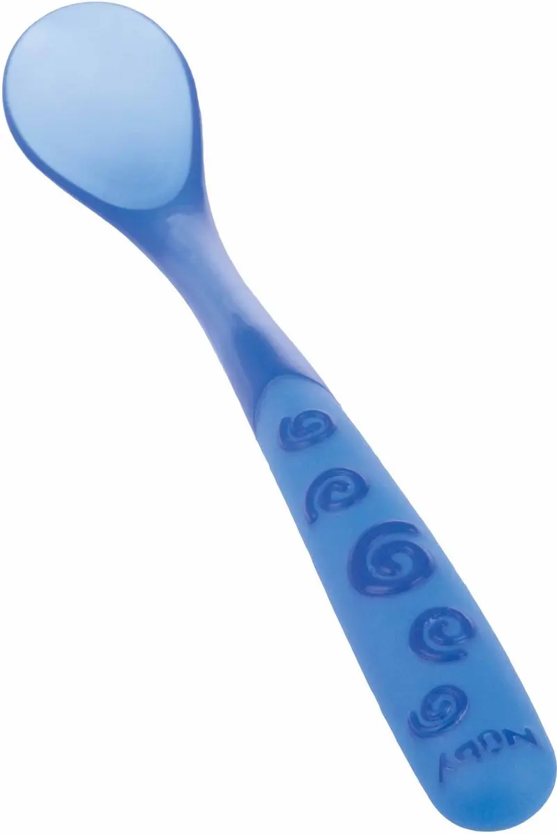 Nûby Lange Babylepels - 3 Stuks - Geel/Blauw/ Groen