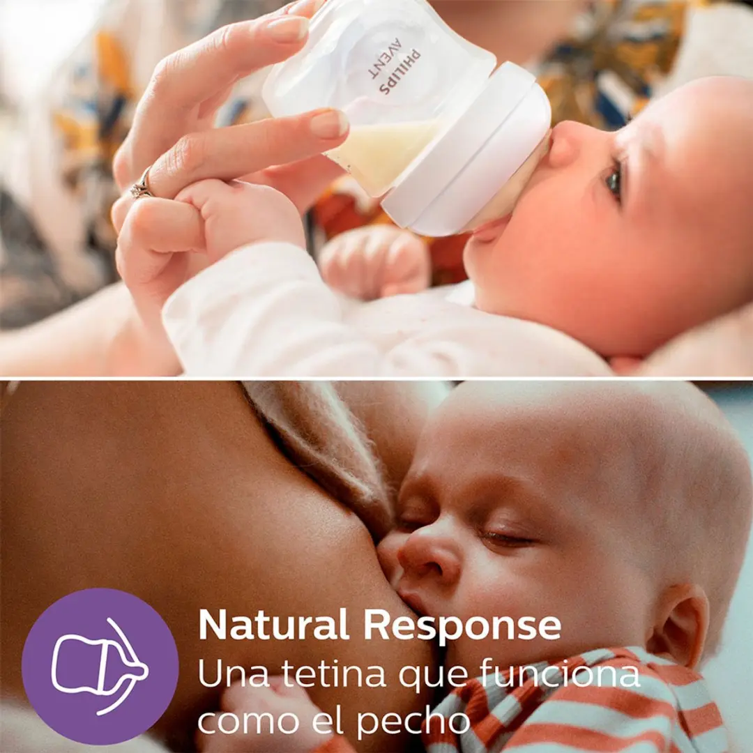 Philips Avent Natural Response SCY900/01 Babyfles 125ml - Flow 2
