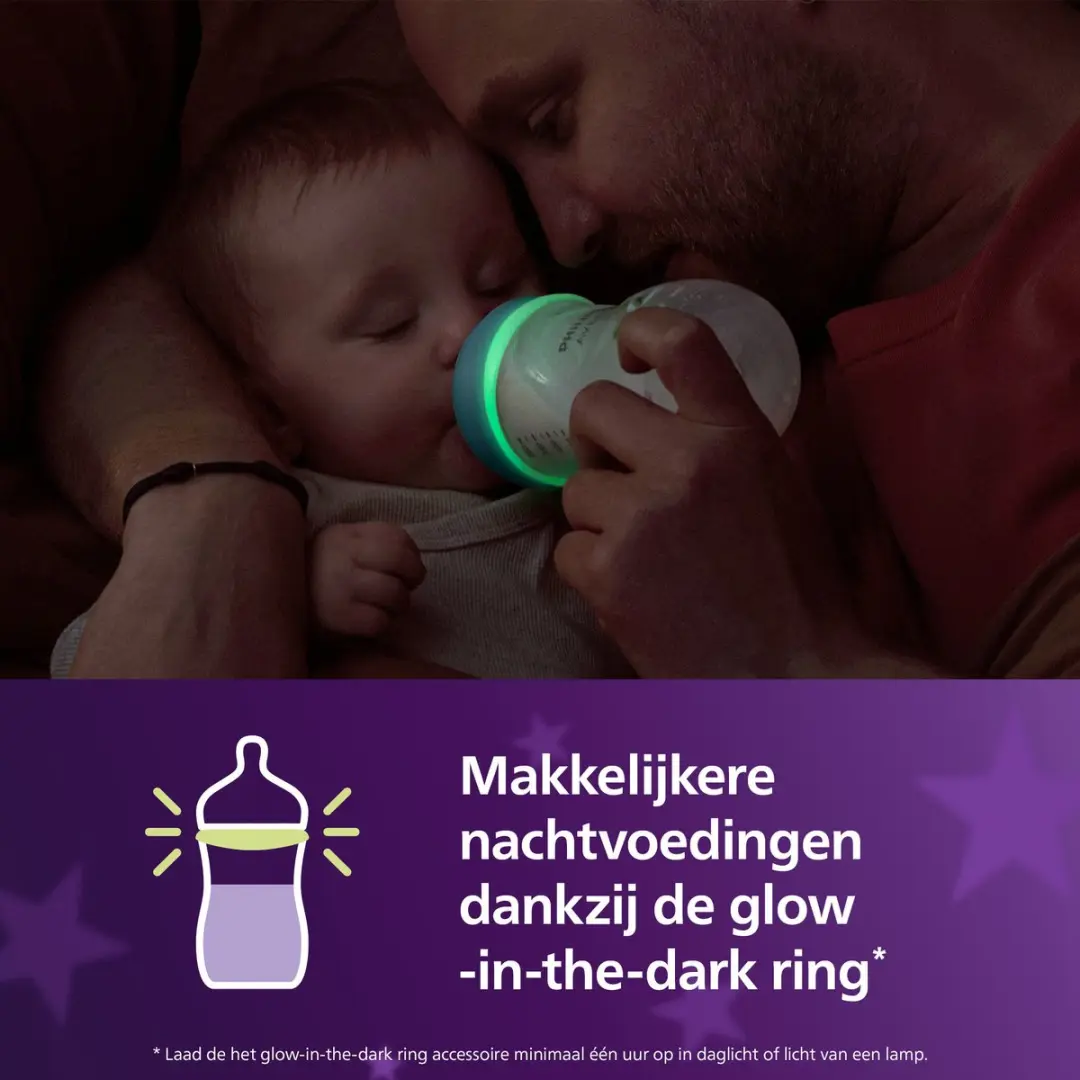 Philips Avent Natural Response Nighttime Fles 260ml SCY903/81