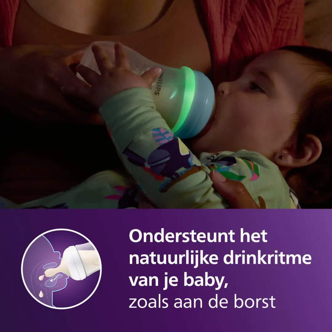 Philips Avent Natural Response Nighttime Fles 260ml SCY903/81