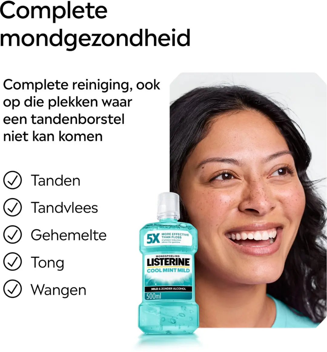 Listerine Cool Mint Mondwater Alcoholvrij 500ml