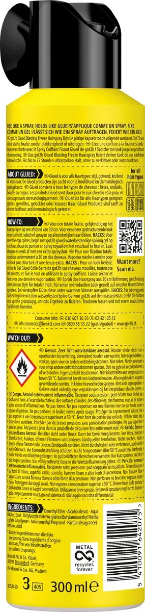 Got2b Glued Haarspray Ultra-sterke Fixatie 72u - 6x 300ml