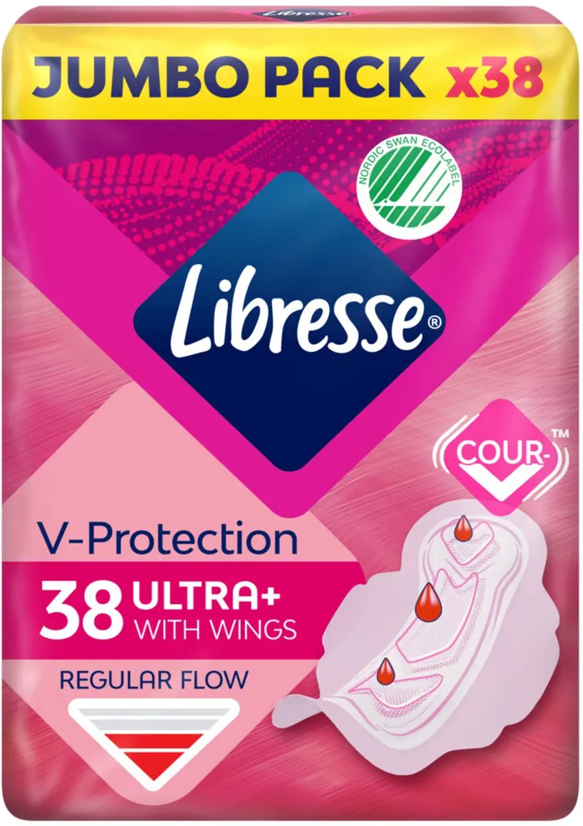 Libresse Ultra+ Regular Maandverband - 38 Stuks
