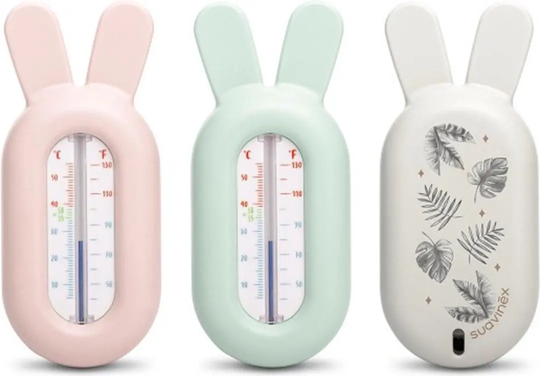 Suavinex Kinderbadthermometer - Roze/Wit/ Groen