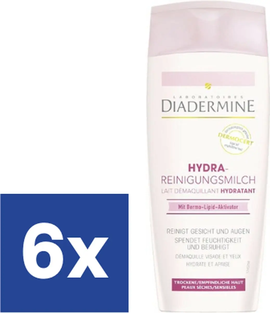 Diadermine Reinigingsmelk Gevoelige Huid - 6x200ml