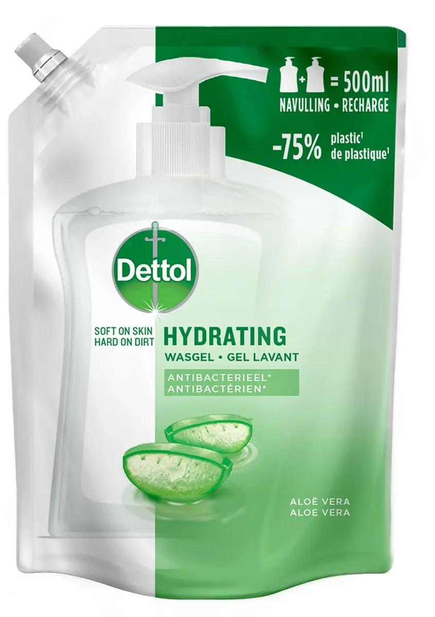 Dettol Refill Hydr. Aloe Vera 750ml - 3 Stuks