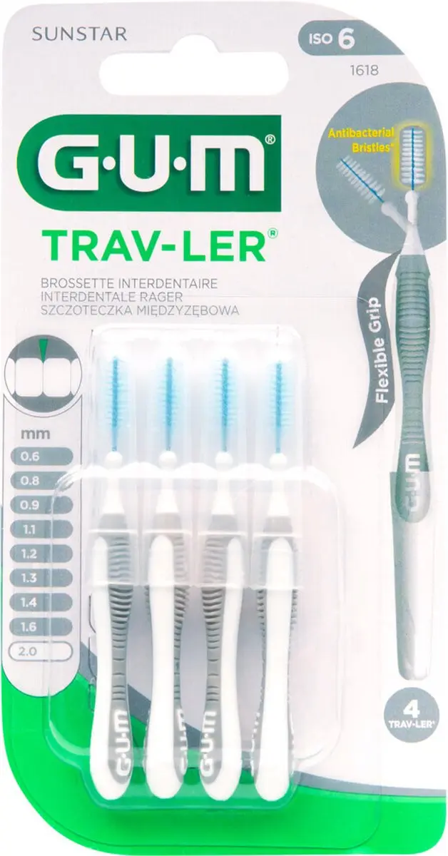 Gum Trav-Ler Ragers Grijs 2.0mm