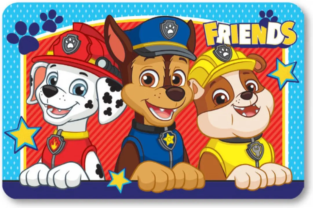 PAW Patrol Stripplacemat - 43x28cm - 2 Stuks Multicolor