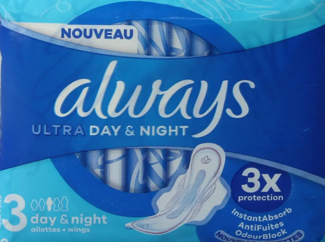 Always Ultra Day & Night Maandverband 10 Stuks - afbeelding 6 van 6