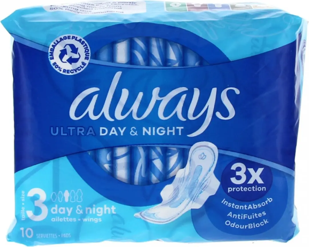 Always Ultra Day & Night Maandverband 10 Stuks