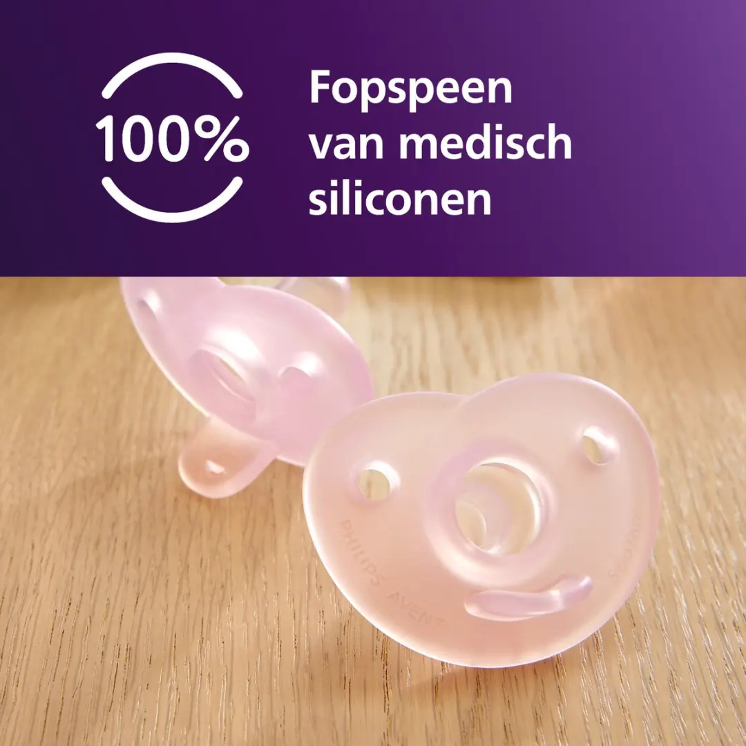 Philips Avent Soothie Fopspeen SCF099/20 - 2 Stuks - Blauw/Donkerblauw