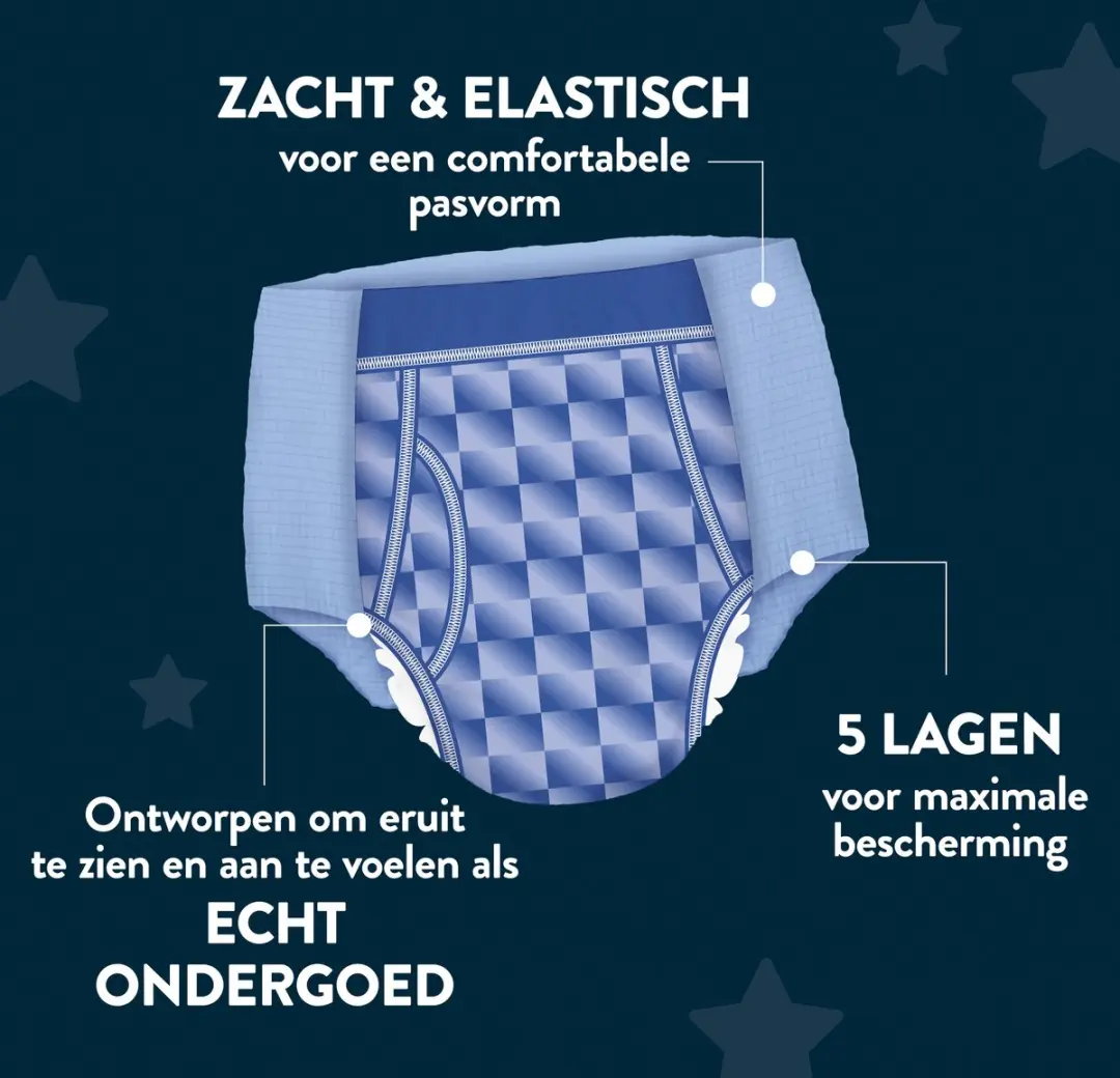 DryNites Luierbroekjes Jongens 13+ jaar - 33 Stuks