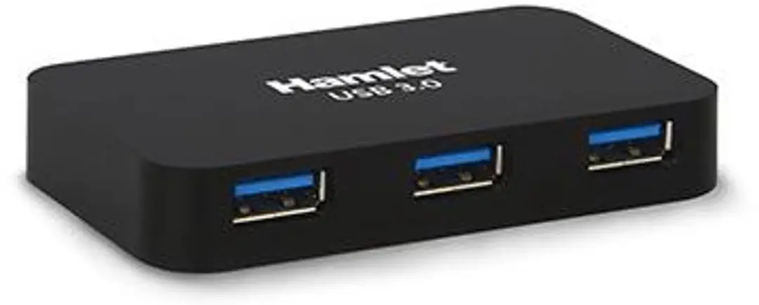 Hamlet XHUB430BK Interface Hub USB 3.2 Gen 1 - Zwart
