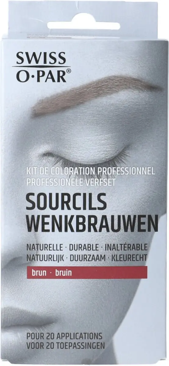 Swiss O-Par Professionele Verfset Wenkbrauwen Donkerbruin 1g
