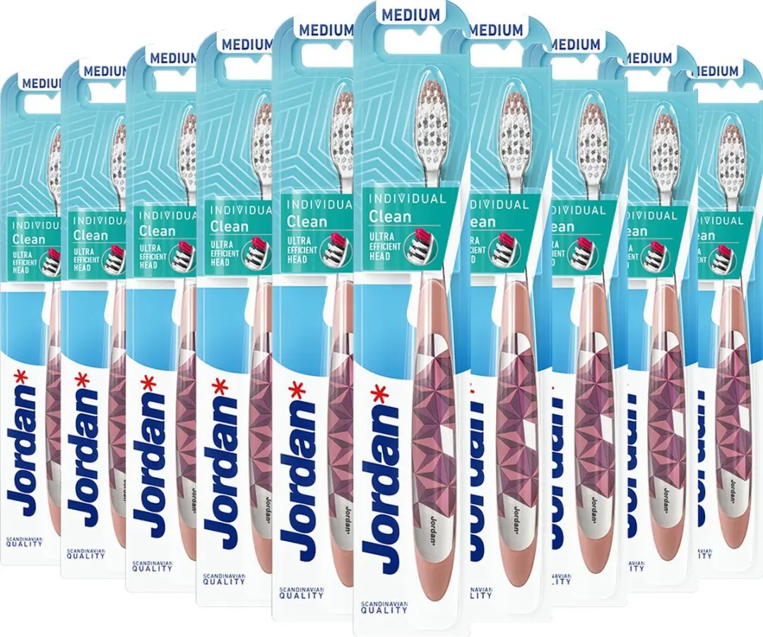 Jordan Tandenborstel Medium - 10 Stuks - afbeelding 6 van 6