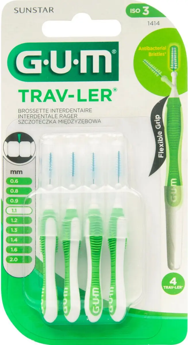 GUM Trav-Ler Ragers Groen 1.1mm