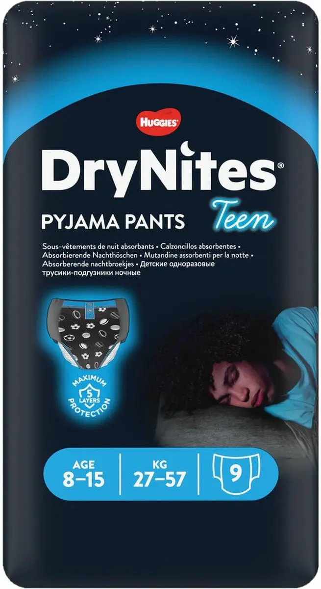 DryNites Jongens 6-15jr Luiermaat 6/7/8 - 10 Stuks