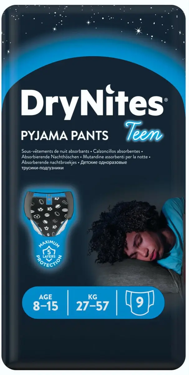DryNites Jongens 6-15jr Luiermaat 6/7/8 - 10 Stuks
