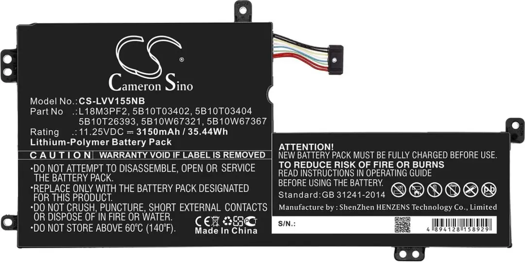 Cameron Sino Lenovo P1056391 Accu - 3150mAh