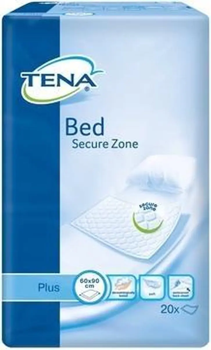 TENA Bed Secure Zone Plus Incontinentie Beschermer 20 Stuks