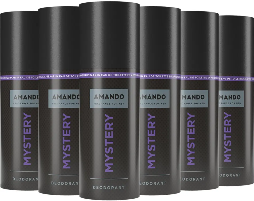 Amando Deodorant Spray Mystery - 6x150ml