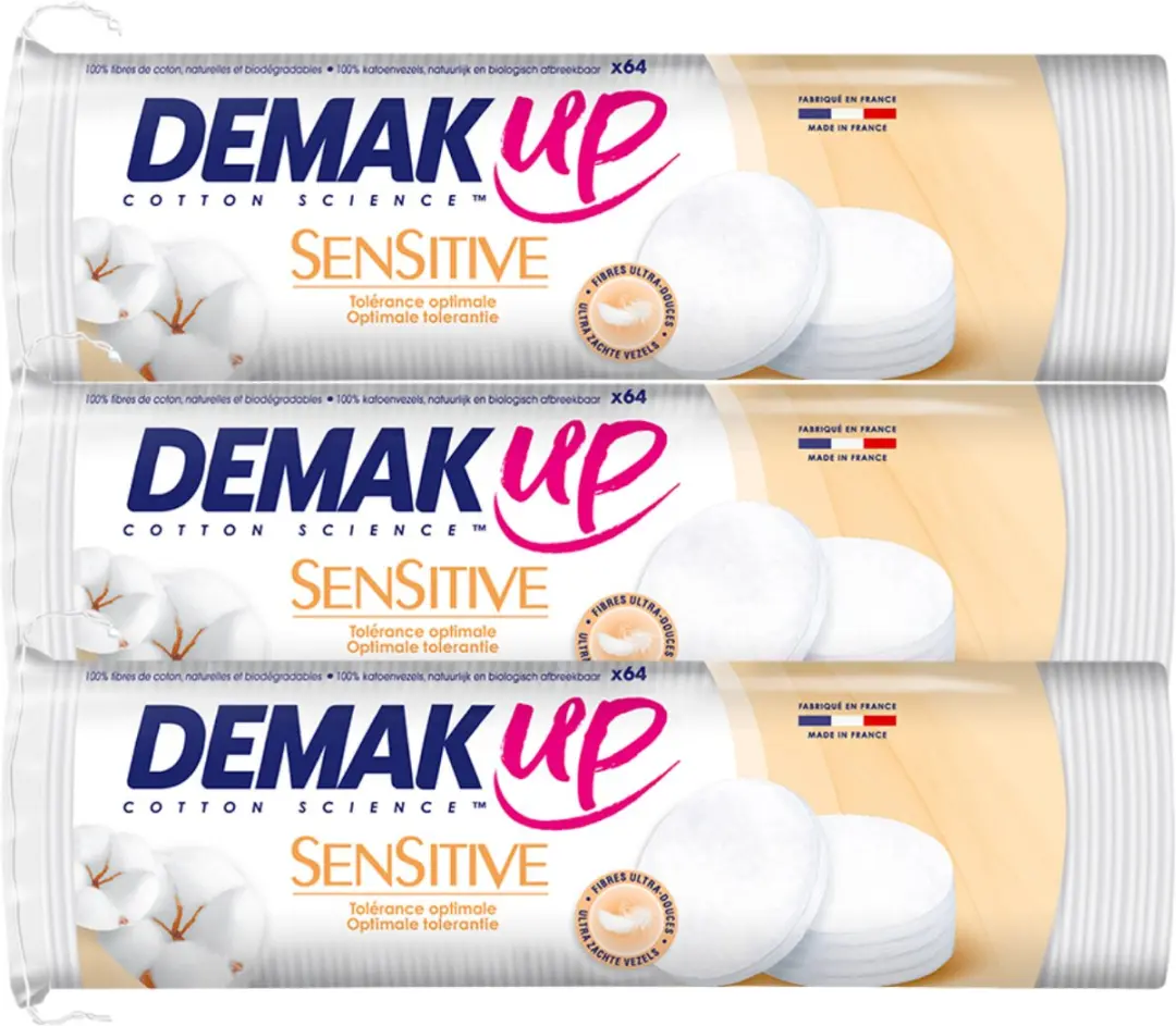 Demak'Up Sensitive Silk Reinigingsschijfjes - 3 Stuks