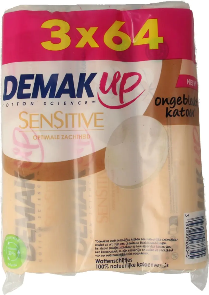 Demak'Up Sensitive Silk Reinigingsschijfjes - 3 Stuks