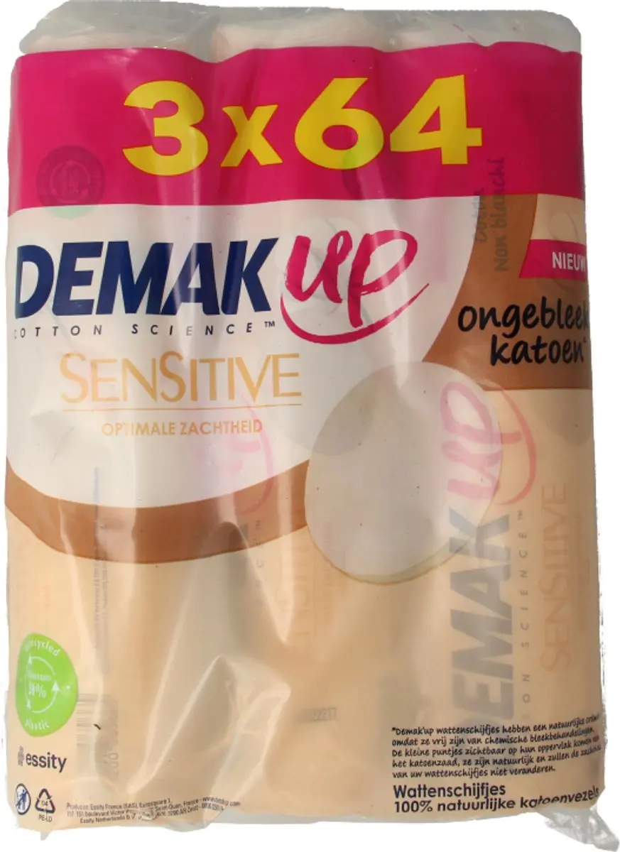 Demak'Up Sensitive Silk Reinigingsschijfjes - 3 Stuks