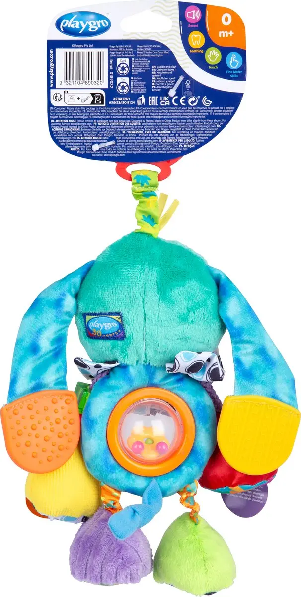 Playgro Activity Friend Doofy Dog Hangspeeltje - Blauw
