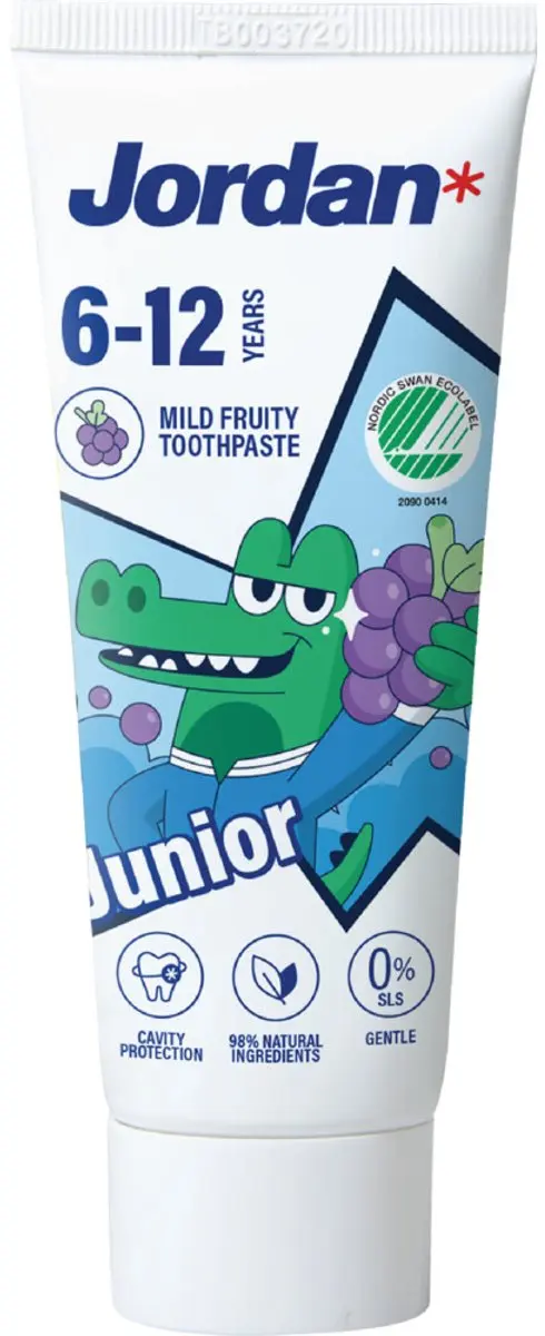 Jordan Junior Tandpasta 50ml - 3 Stuks