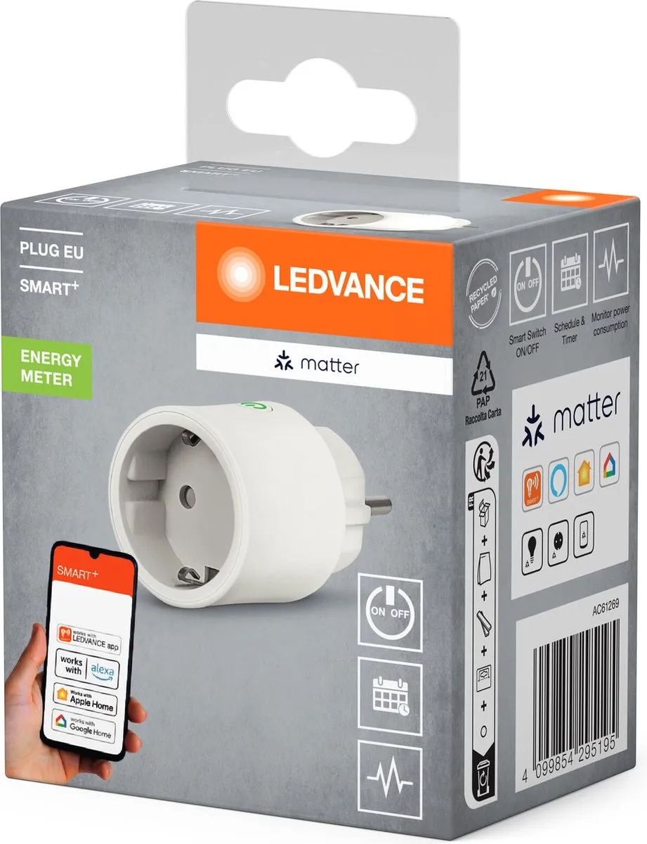 LEDVANCE SMART+ Matter Plug EU - Wit