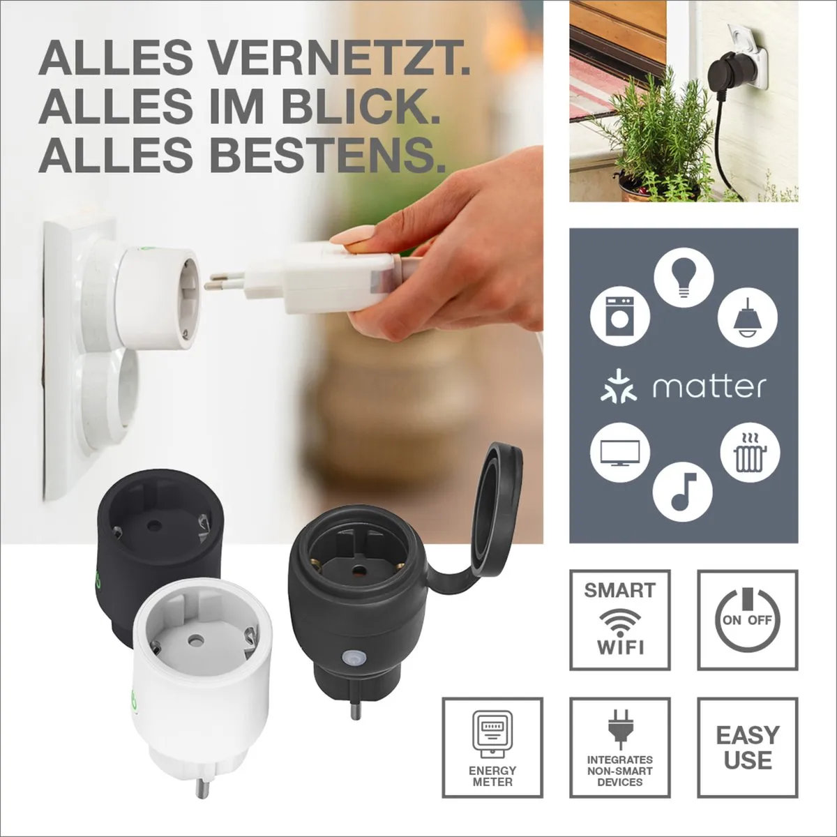 LEDVANCE SMART+ Matter Plug EU - Wit