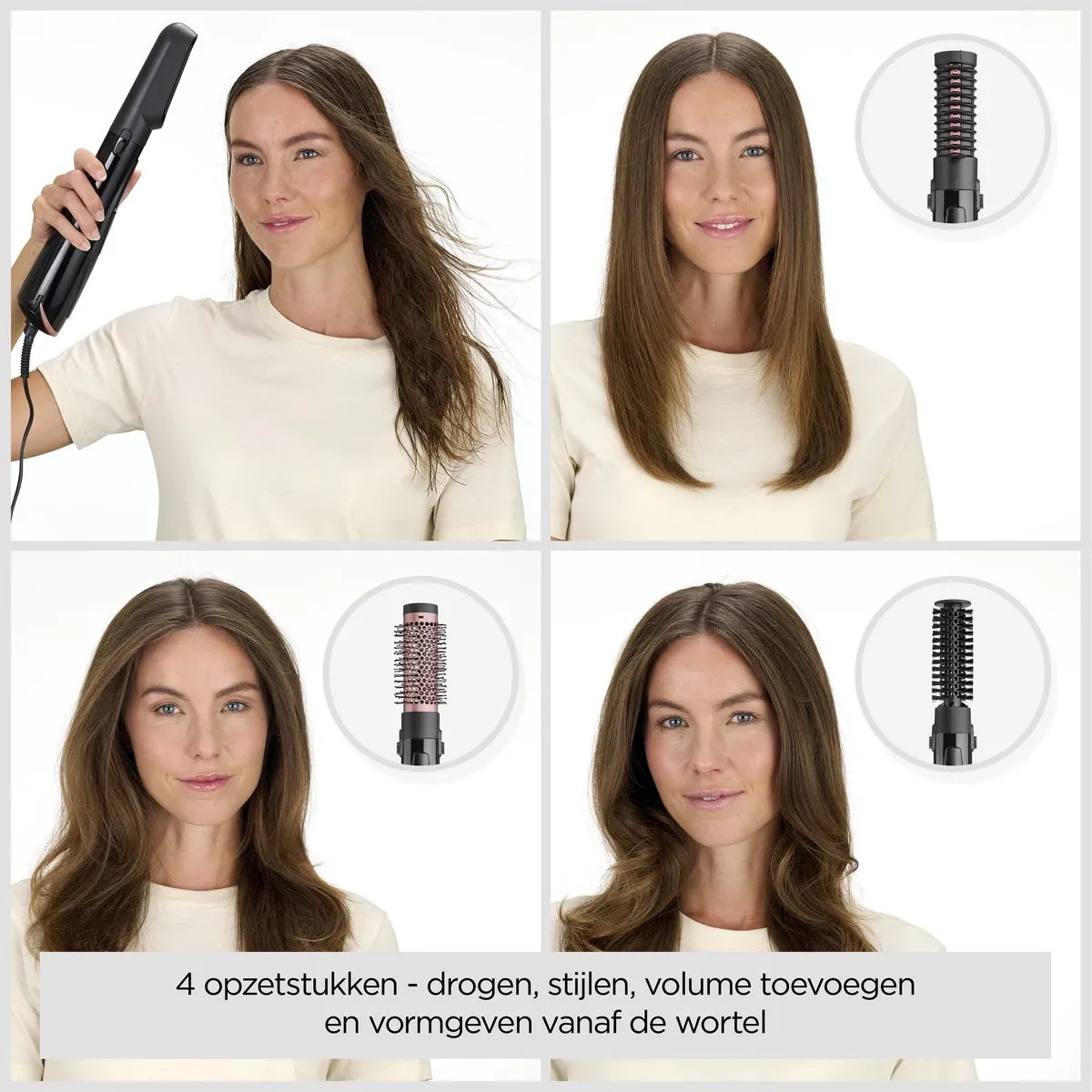 Babyliss Perfect Finish AS126E Airstyler - 1000W - 38mm Krulborstel - Zwart
