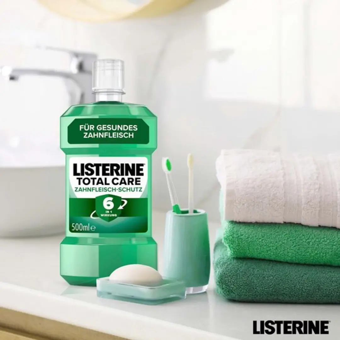 Listerine Total Care Mondwater 6x500ml - 24 Uur Bescherming