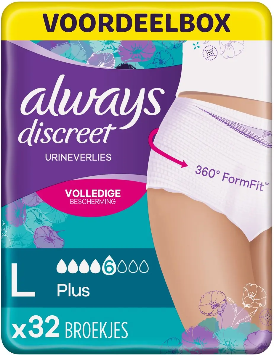 Always Discreet Broekjes Plus Maat L