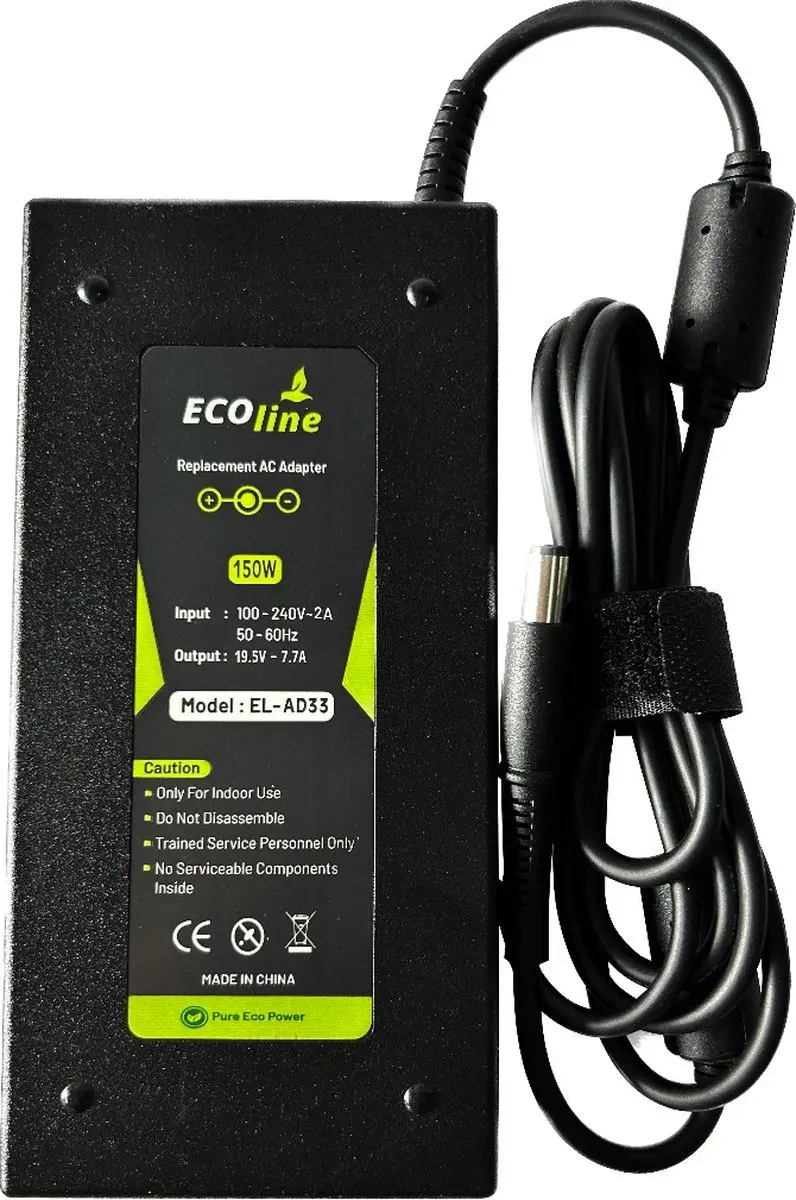 Ecoline Oplader 19.5V 7.7A 150W - HP EliteBook/ZBook - afbeelding 6 van 6