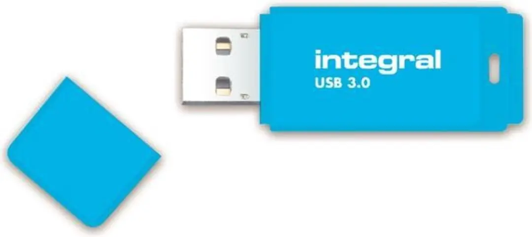 Integral INFD128GBNEONB3.0 USB-stick 128GB - Neon Blauw - afbeelding 6 van 6
