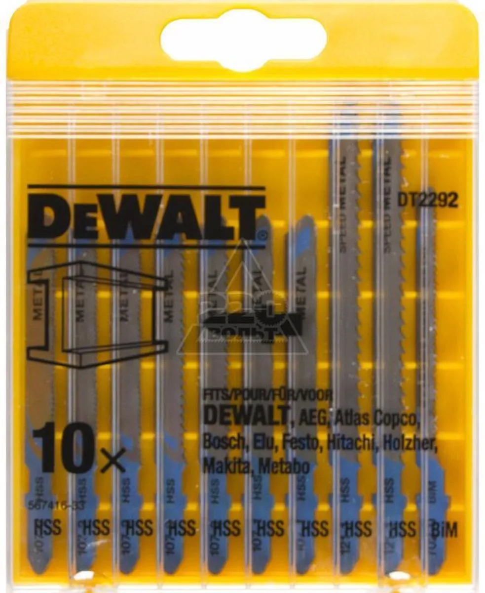 DeWalt DT2292 Decoupeerzaagbladen 10-delig