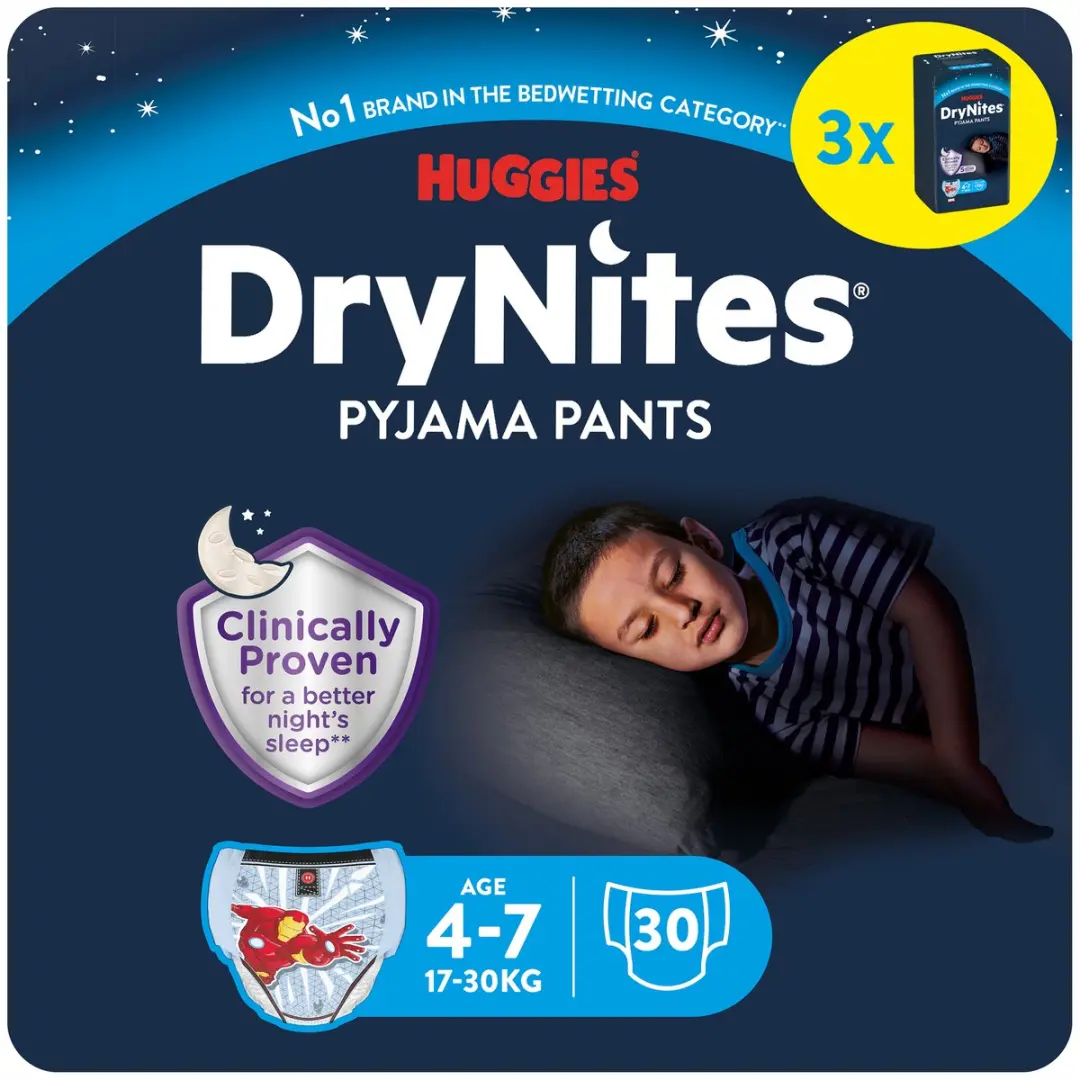 DryNites Luierbroekjes Jongens 4-7jr 17-30kg