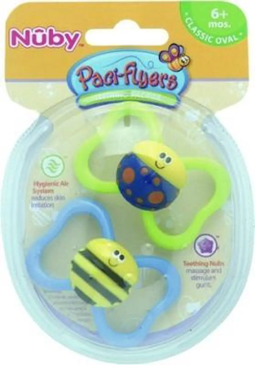 Nûby Paci-Flyers Spenen +6 Maanden
