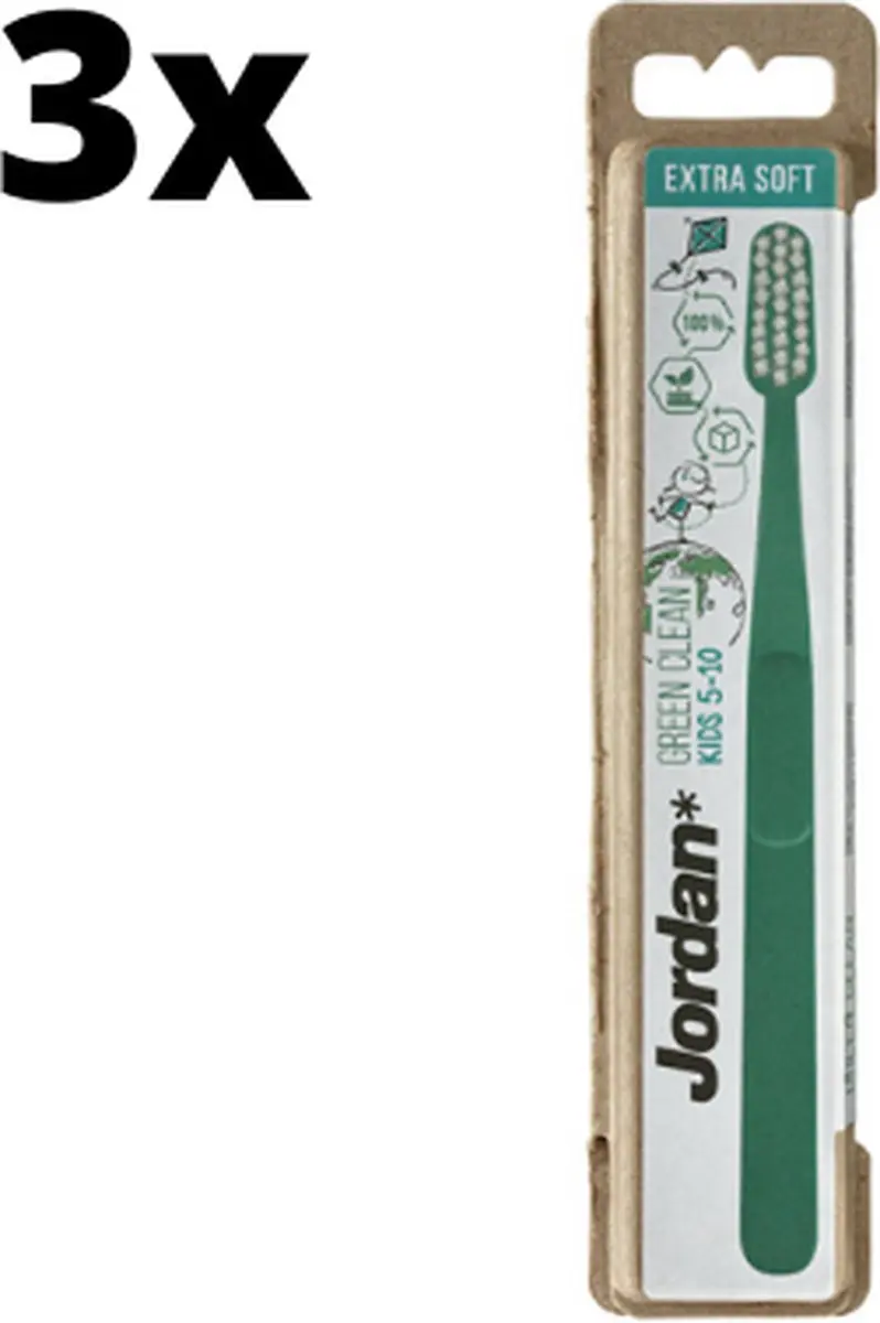 Jordan Tandenborstel Green Clean Kids Extra Soft