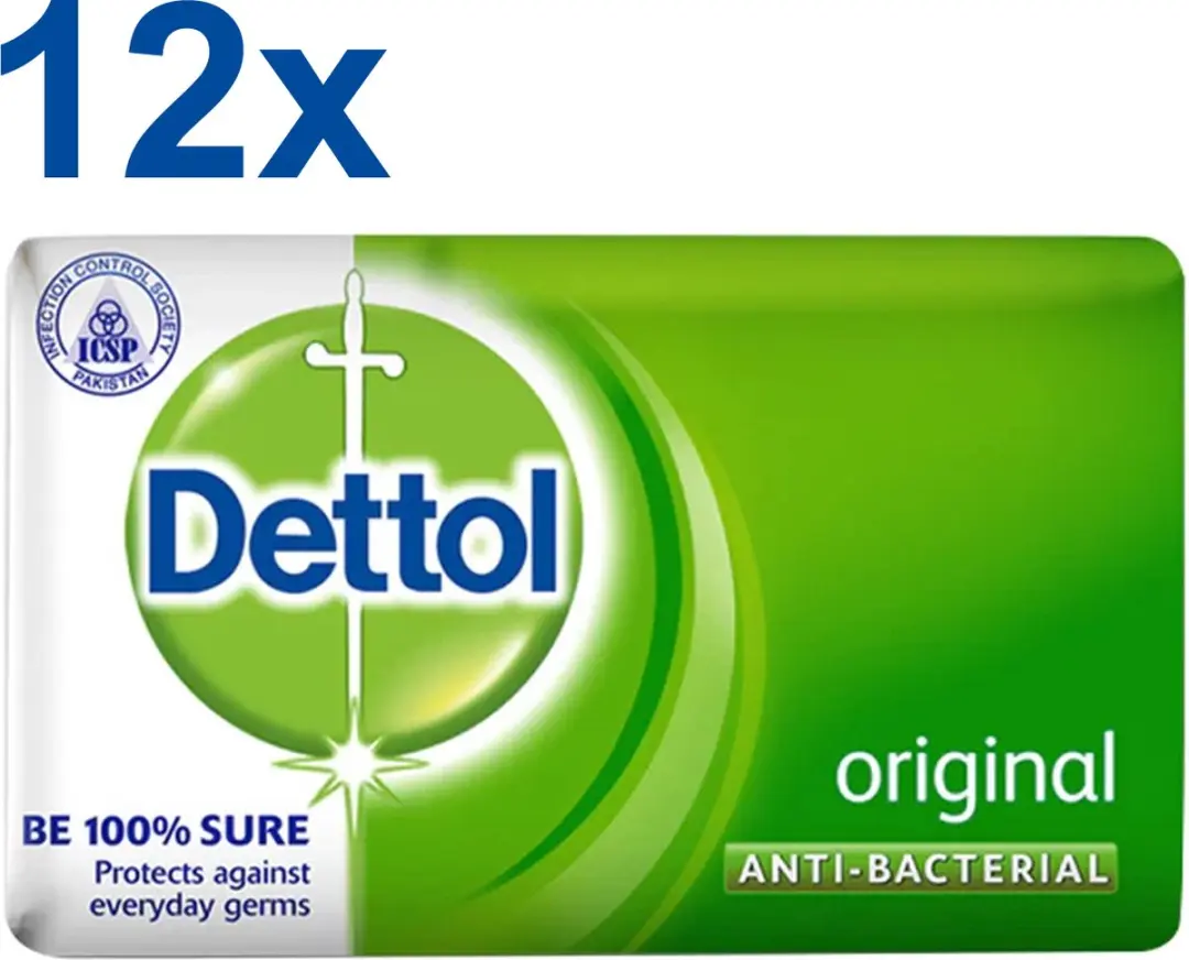 Dettol Original Antibacteriële Zeeptabletten - 12x100g