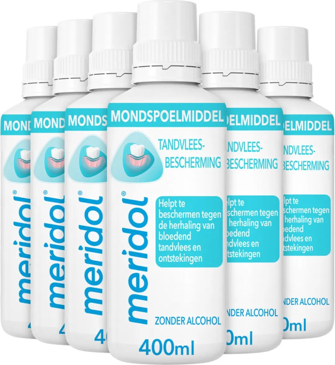Meridol Tandvlees Mondspoeling 400ml - 6 Stuks